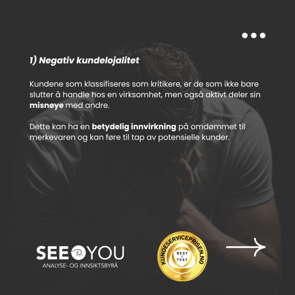 77% av kundene er kritikere 77% av kundene er kritikere