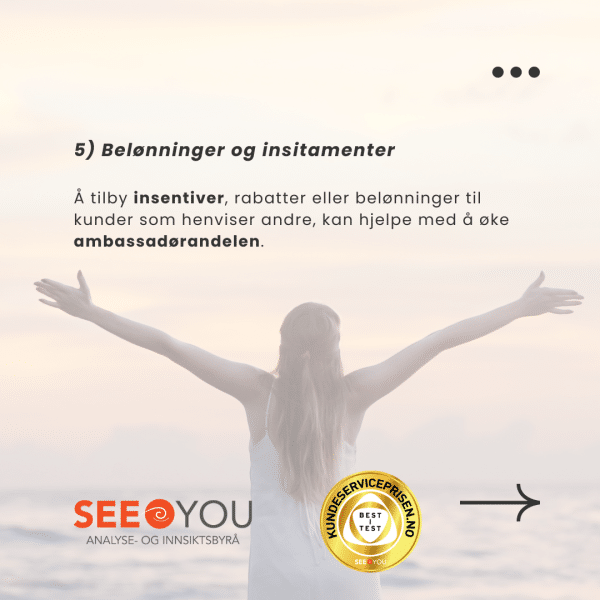 Kun 14% av kundene er ambassadører Kun 14% av kundene er ambassadører