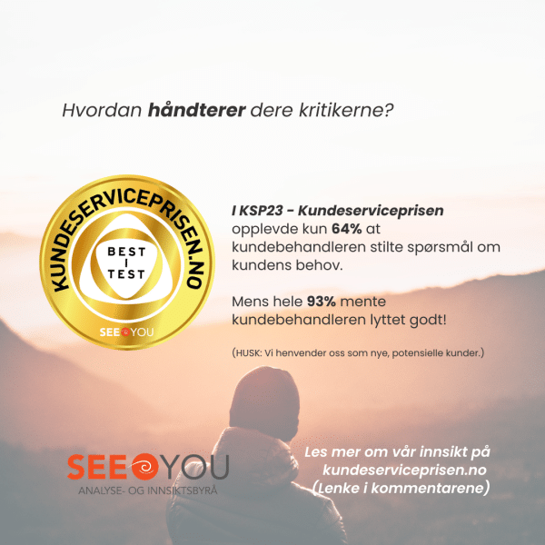 77% av kundene er kritikere 77% av kundene er kritikere