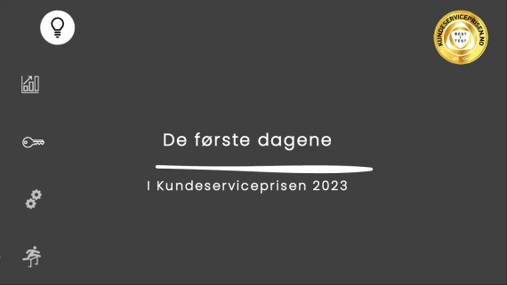 Noen dager inn i undersøkelsen De første dagene i Kundeserviceprisen 2023